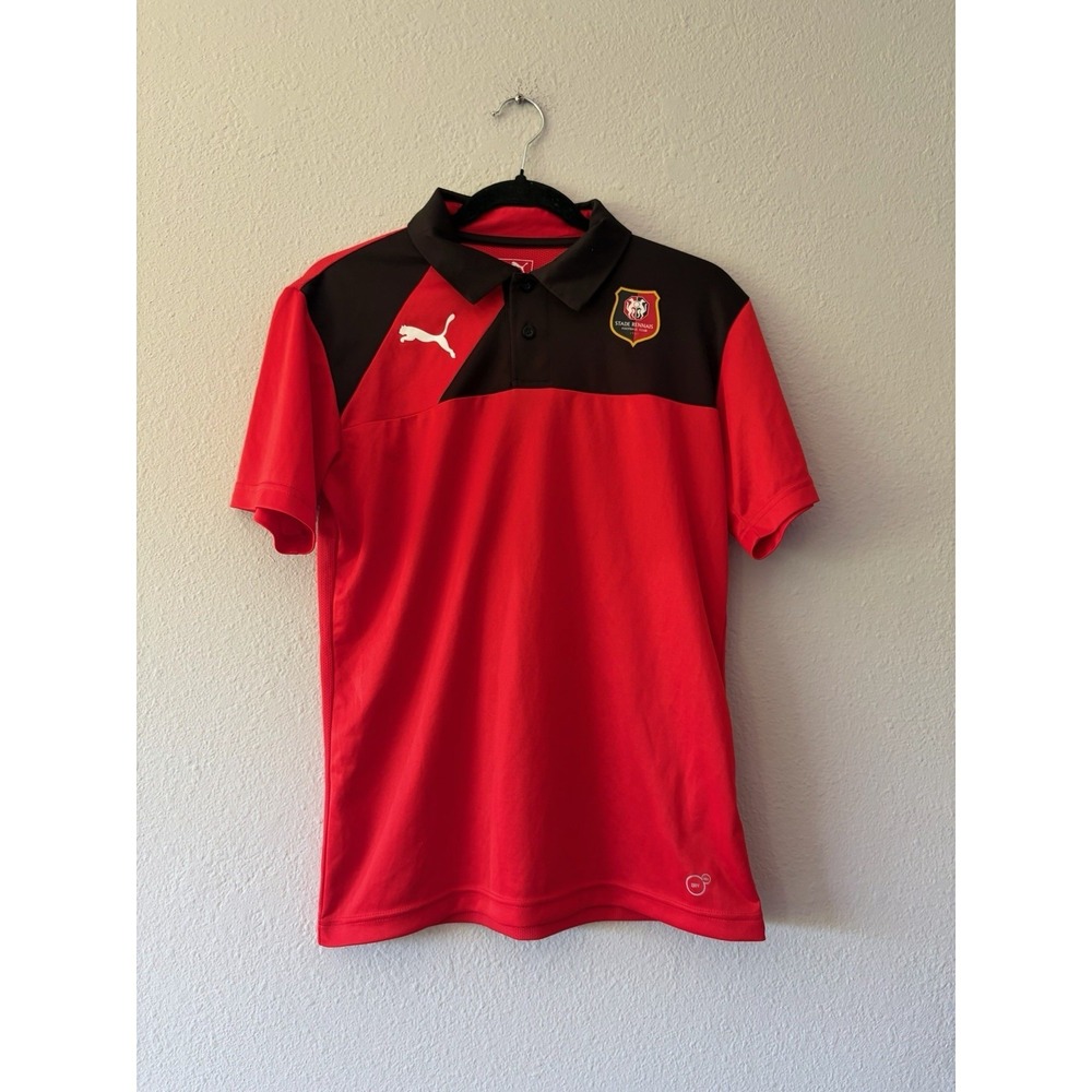 Stade Rennais F.C. PUMA Red Jersey Size Small France Ligue 1 Soccer Club